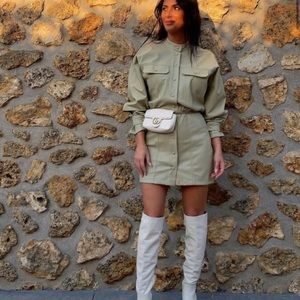 Zara Faux Leather Dress